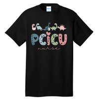 Retro Pcicu Nurse Icu Pediatric Cardiac Tiny Humans Tall T-Shirt