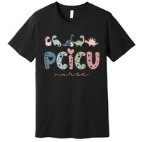 Retro Pcicu Nurse Icu Pediatric Cardiac Tiny Humans Premium T-Shirt