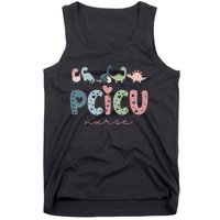 Retro Pcicu Nurse Icu Pediatric Cardiac Tiny Humans Tank Top