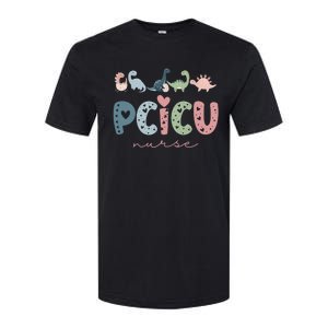 Retro Pcicu Nurse Icu Pediatric Cardiac Tiny Humans Softstyle CVC T-Shirt