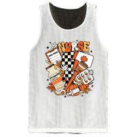 Retro Pumpkin Nurse Life Thanksgiving Fall Autumn Nurse Mesh Reversible Basketball Jersey Tank