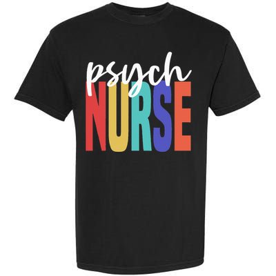 Retro Psych Nurse Psychiatric Nursing Psychology Health RN Garment-Dyed Heavyweight T-Shirt