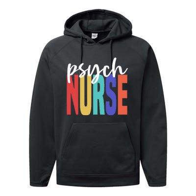 Retro Psych Nurse Psychiatric Nursing Psychology Health RN Performance Fleece Hoodie