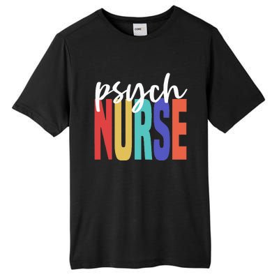 Retro Psych Nurse Psychiatric Nursing Psychology Health RN Tall Fusion ChromaSoft Performance T-Shirt