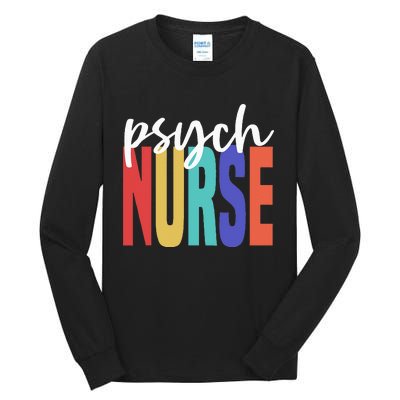 Retro Psych Nurse Psychiatric Nursing Psychology Health RN Tall Long Sleeve T-Shirt