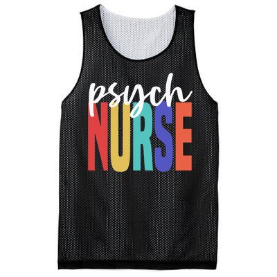 Retro Psych Nurse Psychiatric Nursing Psychology Health RN Mesh Reversible Basketball Jersey Tank