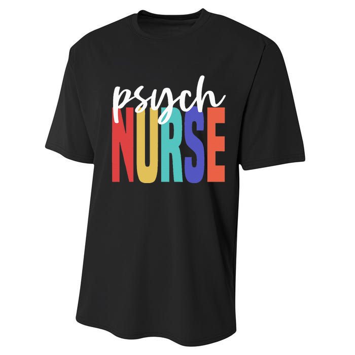 Retro Psych Nurse Psychiatric Nursing Psychology Health RN Performance Sprint T-Shirt