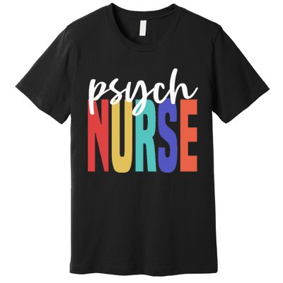 Retro Psych Nurse Psychiatric Nursing Psychology Health RN Premium T-Shirt