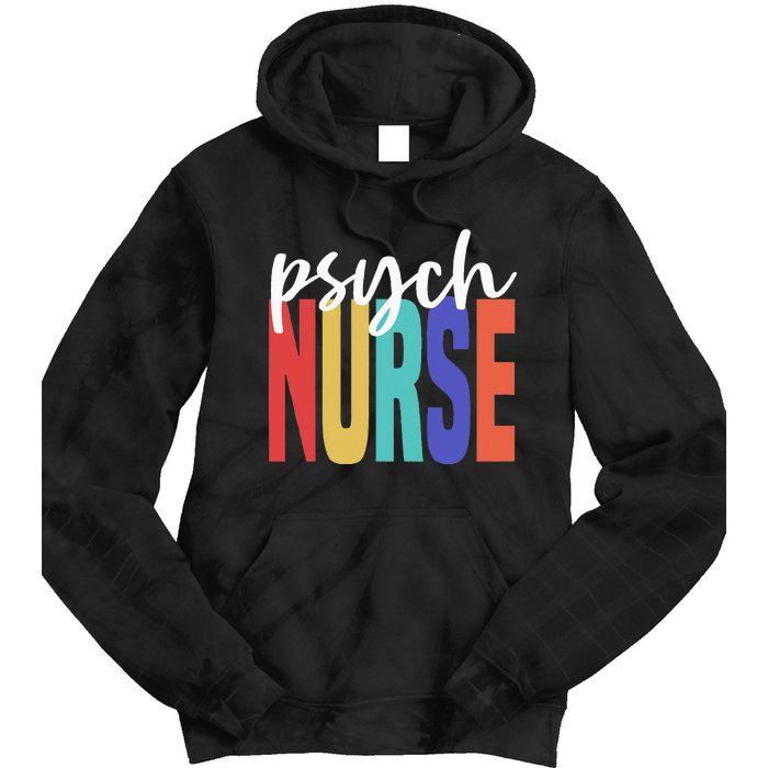 Retro Psych Nurse Psychiatric Nursing Psychology Health RN Tie Dye Hoodie