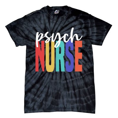 Retro Psych Nurse Psychiatric Nursing Psychology Health RN Tie-Dye T-Shirt