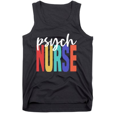 Retro Psych Nurse Psychiatric Nursing Psychology Health RN Tank Top