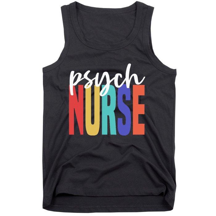 Retro Psych Nurse Psychiatric Nursing Psychology Health RN Tank Top