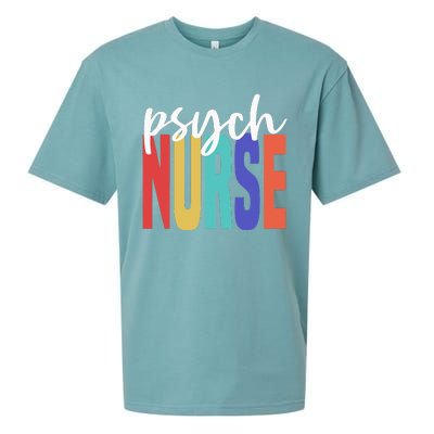 Retro Psych Nurse Psychiatric Nursing Psychology Health RN Sueded Cloud Jersey T-Shirt