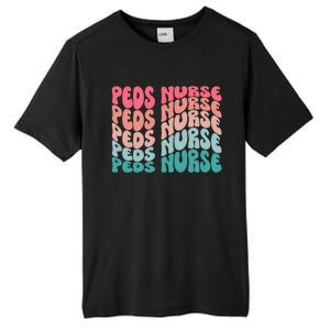 Retro Peds Nurse Pediatric Nurse Peds Rn Pediatrician Cool Gift Tall Fusion ChromaSoft Performance T-Shirt