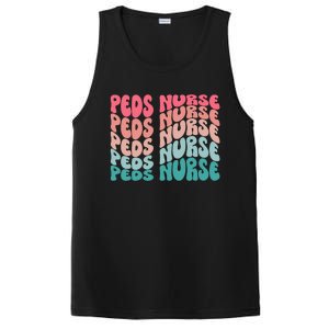 Retro Peds Nurse Pediatric Nurse Peds Rn Pediatrician Cool Gift PosiCharge Competitor Tank