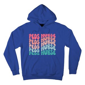 Retro Peds Nurse Pediatric Nurse Peds Rn Pediatrician Cool Gift Hoodie