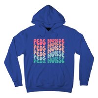 Retro Peds Nurse Pediatric Nurse Peds Rn Pediatrician Cool Gift Hoodie