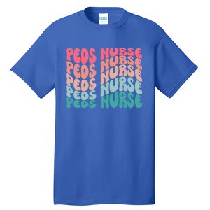 Retro Peds Nurse Pediatric Nurse Peds Rn Pediatrician Cool Gift Tall T-Shirt