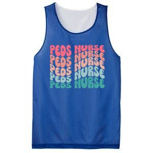 Retro Peds Nurse Pediatric Nurse Peds Rn Pediatrician Cool Gift Mesh Reversible Basketball Jersey Tank