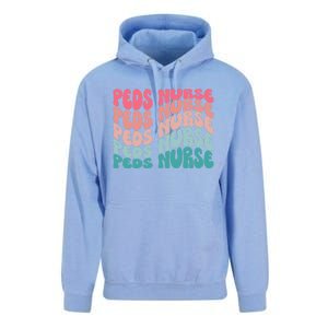 Retro Peds Nurse Pediatric Nurse Peds Rn Pediatrician Cool Gift Unisex Surf Hoodie