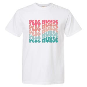 Retro Peds Nurse Pediatric Nurse Peds Rn Pediatrician Cool Gift Garment-Dyed Heavyweight T-Shirt