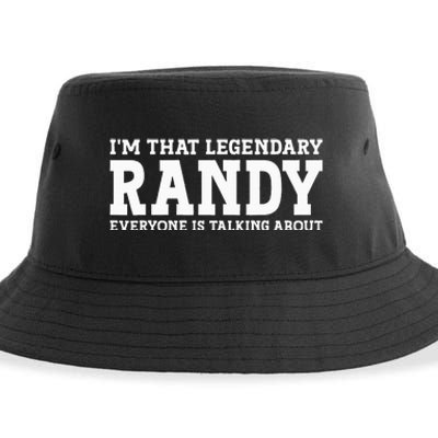 Randy Personal Name Funny Randy Sustainable Bucket Hat