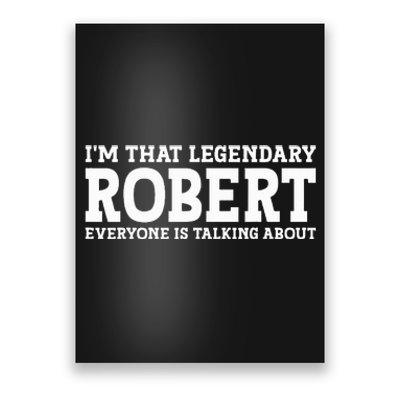 Robert Personal Name Funny Robert Poster