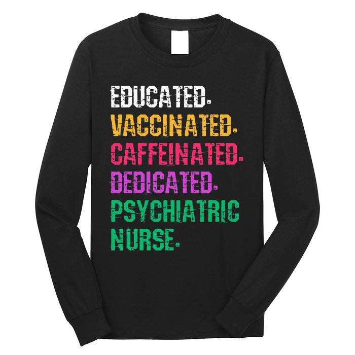 Retro Psych Nurse Psychiatric Nursing Mental Health Nurses Long Sleeve Shirt