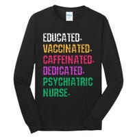 Retro Psych Nurse Psychiatric Nursing Mental Health Nurses Tall Long Sleeve T-Shirt