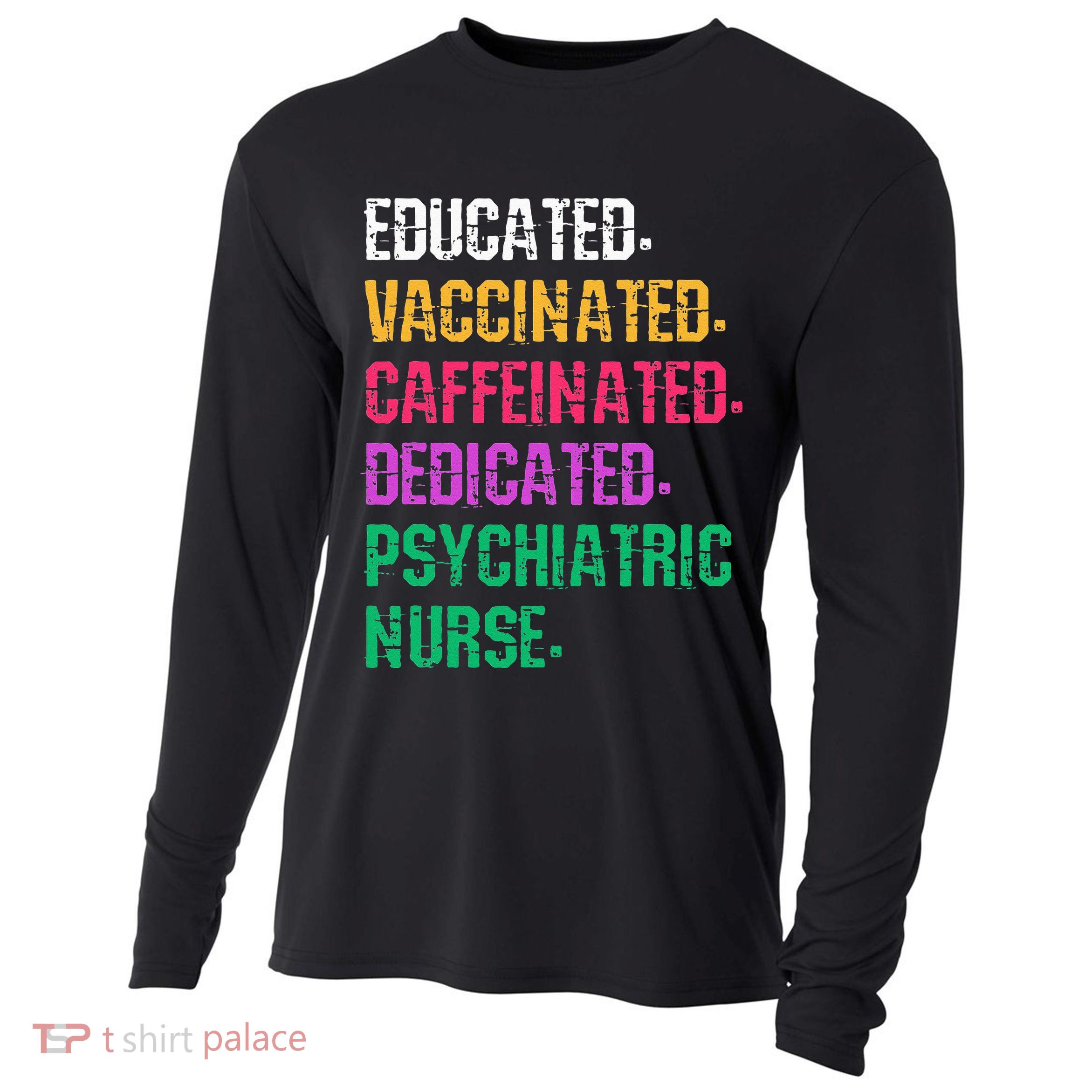 Retro Psych Nurse Psychiatric Nursing Mental Health Nurses Cooling Performance Long Sleeve Crew