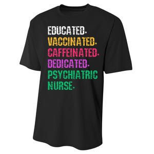 Retro Psych Nurse Psychiatric Nursing Mental Health Nurses Performance Sprint T-Shirt