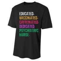 Retro Psych Nurse Psychiatric Nursing Mental Health Nurses Performance Sprint T-Shirt