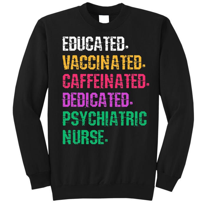 Retro Psych Nurse Psychiatric Nursing Mental Health Nurses Tall Sweatshirt