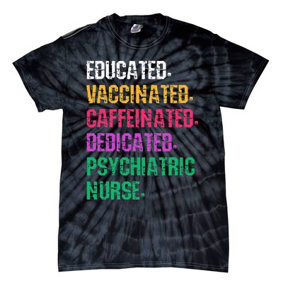 Retro Psych Nurse Psychiatric Nursing Mental Health Nurses Tie-Dye T-Shirt