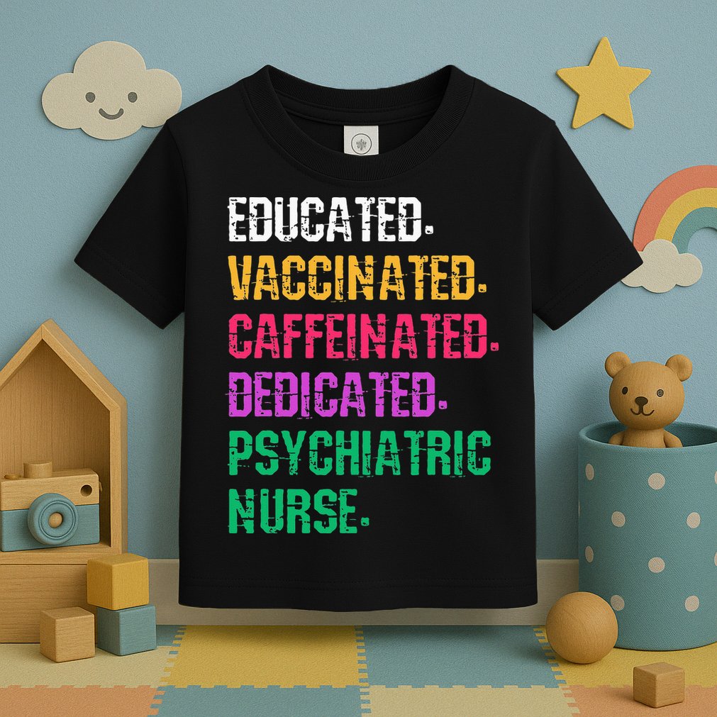 Retro Psych Nurse Psychiatric Nursing Mental Health Nurses Toddler T-Shirt