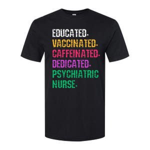 Retro Psych Nurse Psychiatric Nursing Mental Health Nurses Softstyle CVC T-Shirt