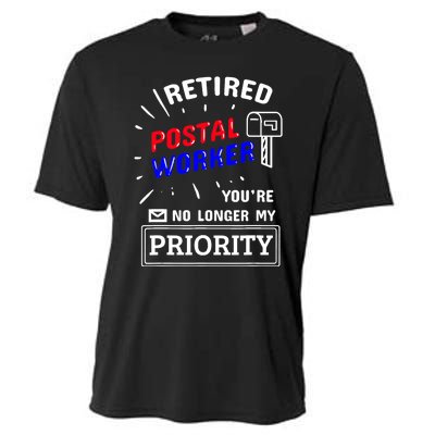 Retired Post Office Postal Worker Retirement Postman Cooling Performance Crew T-Shirt