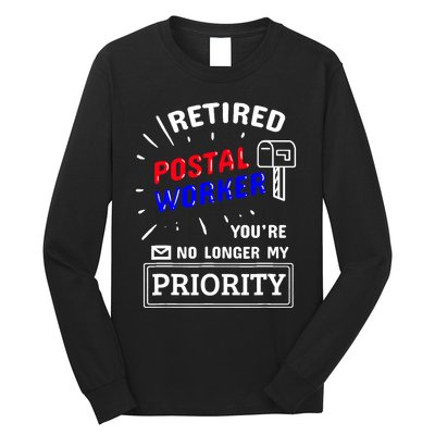 Retired Post Office Postal Worker Retirement Postman Long Sleeve Shirt