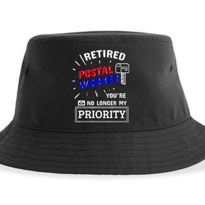 Retired Post Office Postal Worker Retirement Postman Sustainable Bucket Hat