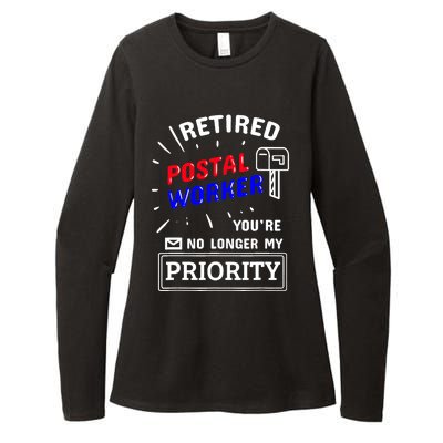 Retired Post Office Postal Worker Retirement Postman Womens CVC Long Sleeve Shirt