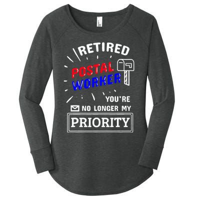 Retired Post Office Postal Worker Retirement Postman Women's Perfect Tri Tunic Long Sleeve Shirt