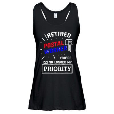 Retired Post Office Postal Worker Retirement Postman Ladies Essential Flowy Tank