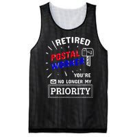 Retired Post Office Postal Worker Retirement Postman Mesh Reversible Basketball Jersey Tank