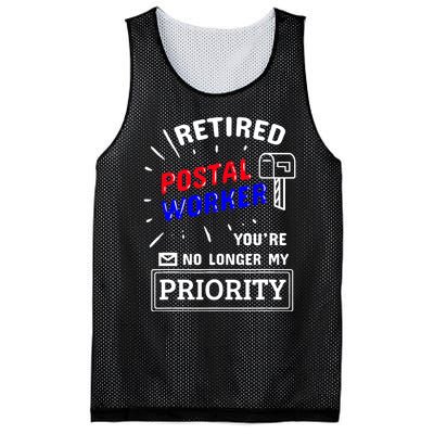 Retired Post Office Postal Worker Retirement Postman Mesh Reversible Basketball Jersey Tank