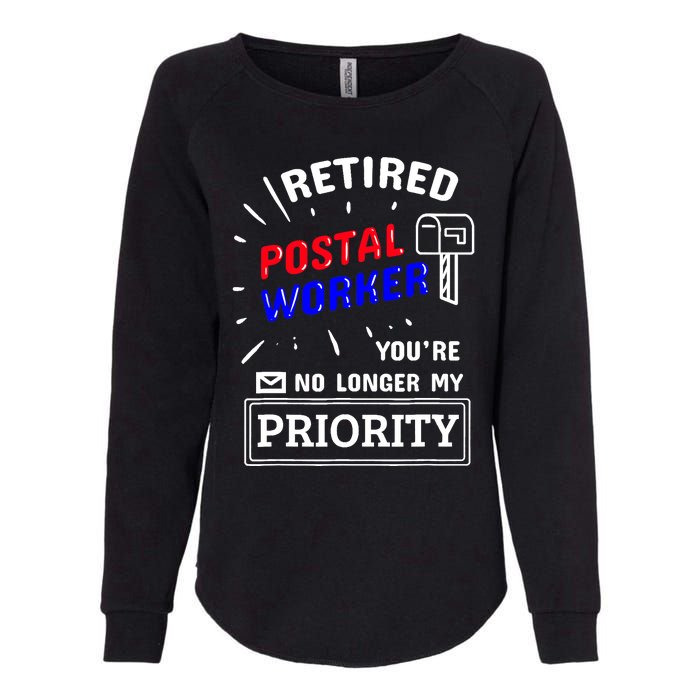 Retired Post Office Postal Worker Retirement Postman Womens California Wash Sweatshirt