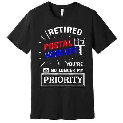 Retired Post Office Postal Worker Retirement Postman Premium T-Shirt