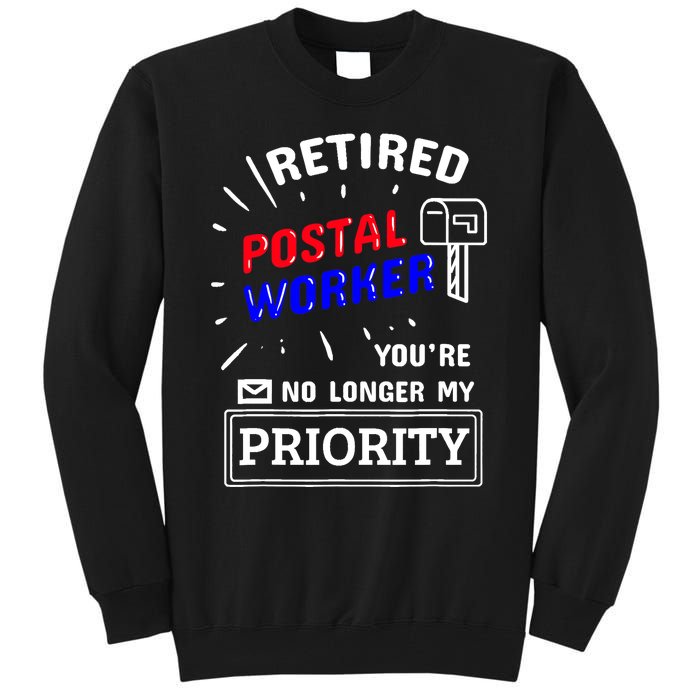 Retired Post Office Postal Worker Retirement Postman Tall Sweatshirt