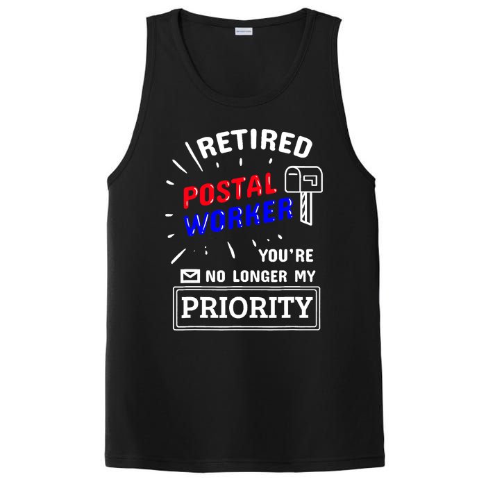 Retired Post Office Postal Worker Retirement Postman PosiCharge Competitor Tank