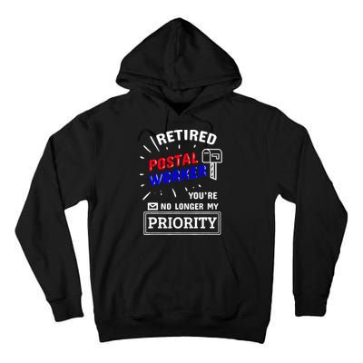 Retired Post Office Postal Worker Retirement Postman Tall Hoodie