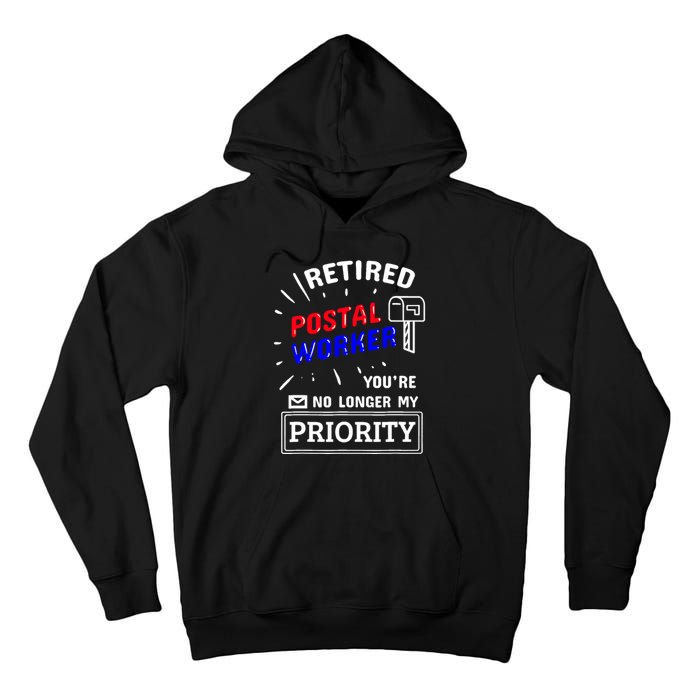 Retired Post Office Postal Worker Retirement Postman Tall Hoodie